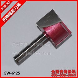 GW-6*25 清底銑刀/銑底刀/雕刻機(jī)刀具/電腦雕刻刀具