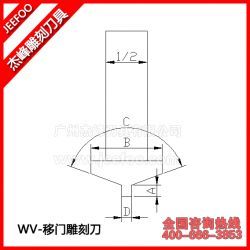 杰峰移門雕刻刀修邊機(jī)鏤銑移門復(fù)合線條刀門板開槽直刀移門刀具WV